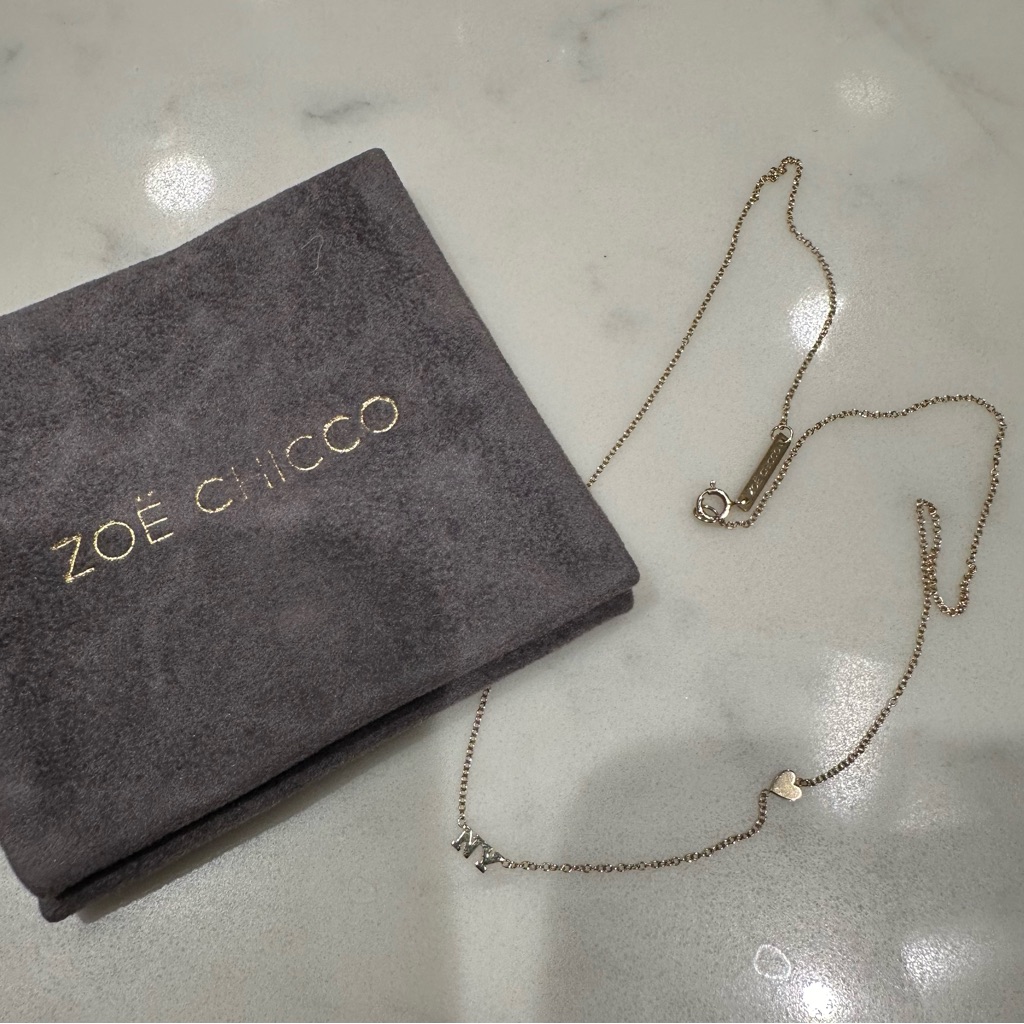 Zoe Chicco Heart Ny 14k Gold Necklace